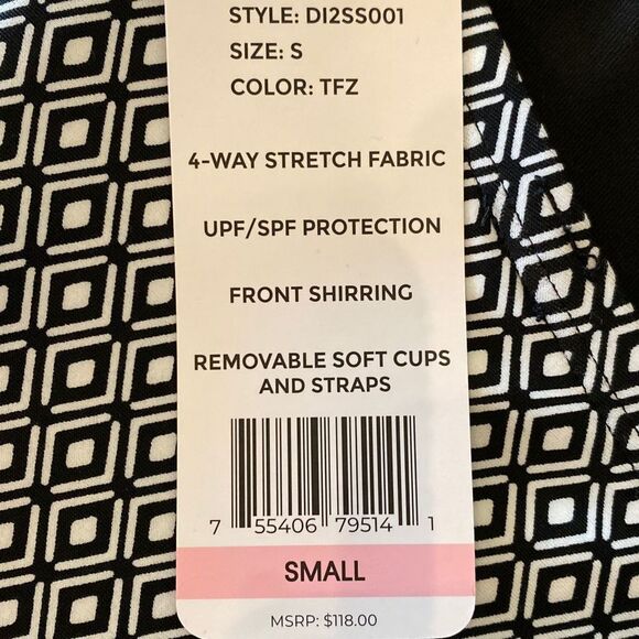 DKNY Bandeau Maillot Swimsuit Women’s Small - Picture 5 of 8